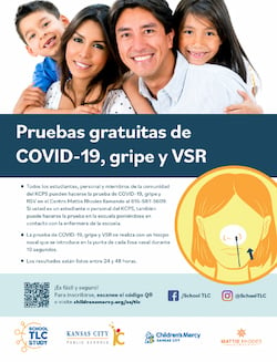 Pruebas Gratuitas de COVID-19, gripe y VSR