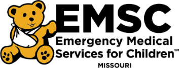 Emergency Medical Services for Children logo, which features a teddy bear with one of its arms in a sling.