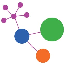 Colorful graphic of a molecule