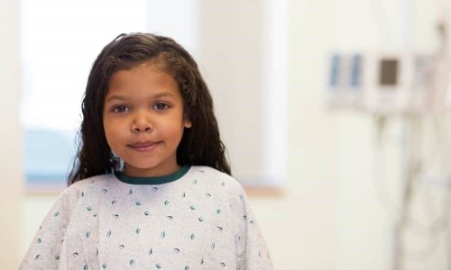 A child receives care at Children's Mercy.