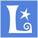 Lorestry logo: Blue background with a white capital letter "L" and a white star.