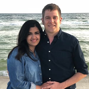 Sara Sanders and her husband.