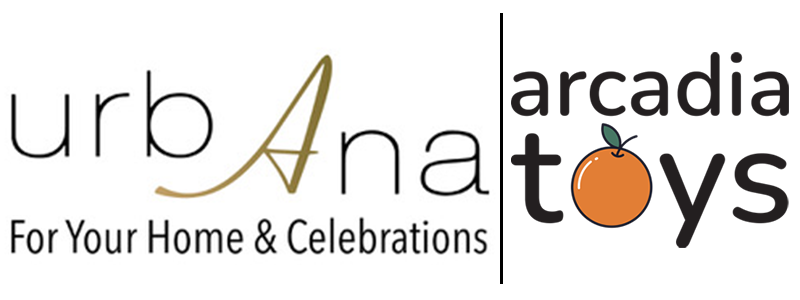 urbAna and Arcadia Toys logos