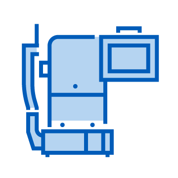 Icon of an optical coherence tomography camera.