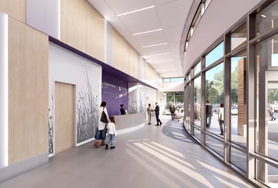 lobby view of mental wellness campus