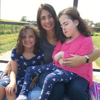 Rachel Callihan with her two daughters.