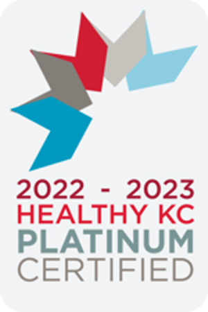 Logo for Platinum Level Healthy KC Certified Award