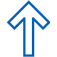 icon of an arrow pointing up