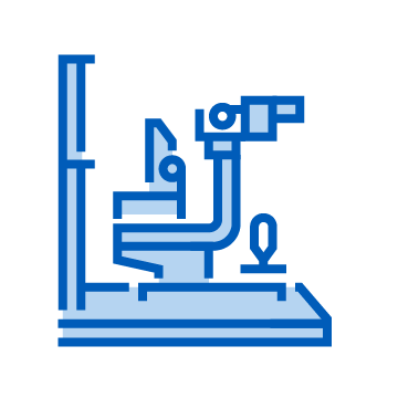 icon of a slit lamp.