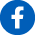 Facebook logo in a blue circle with a white lowercase “f” on a light gray background.