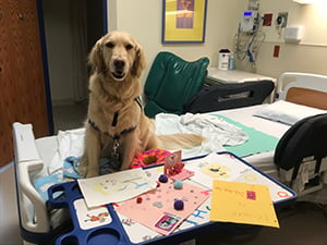 Hope is all done demonstrating testing in the EMU at Children's Mercy.