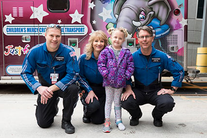 Meet Paizlee, a Critical Care Transport patient at Children's Mercy.