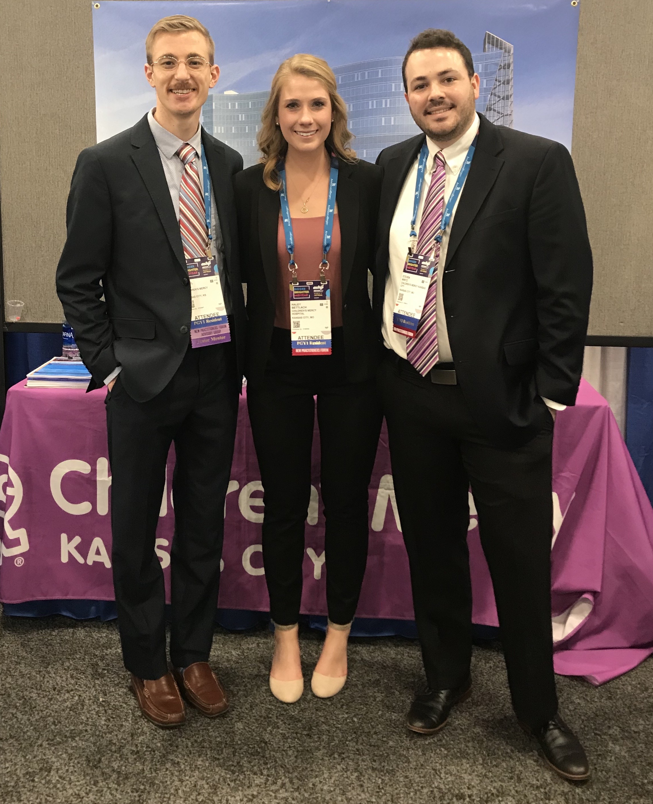 Postgraduate Year One Residents: Daniel Pons, Haley Bettlach, and Steven Wirtz