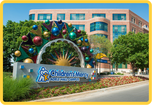 Children's Mercy Adele Hall Campus sign