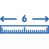 6-foot ruler icon